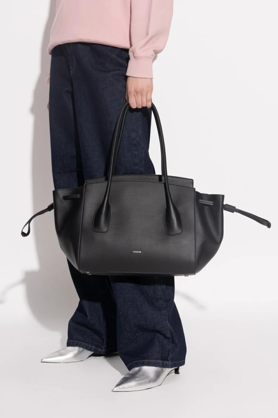 JIL SANDER BLACK Shopper-type bag