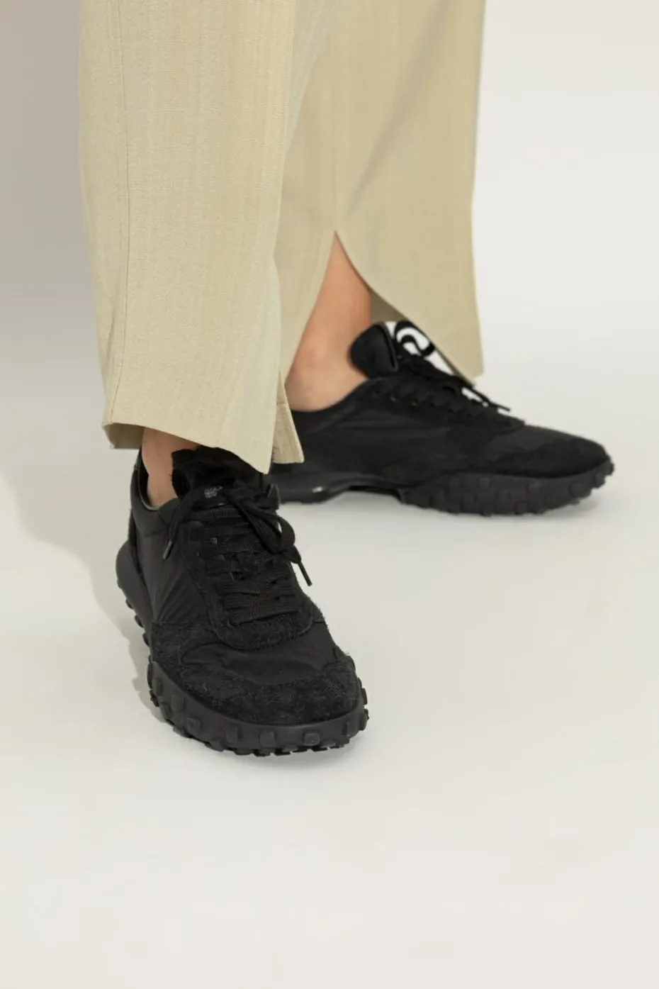 JIL SANDER BLACK Sneakers with logo