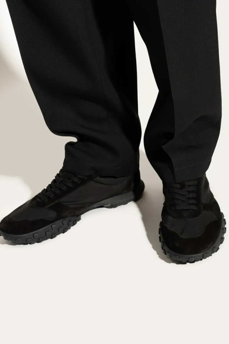 JIL SANDER BLACK Sports shoes