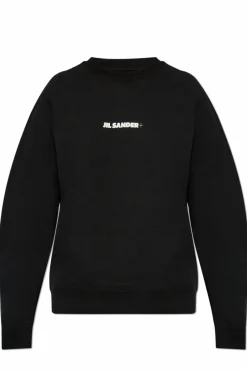 JIL SANDER+ BLACK Sweatshirt with printed logo