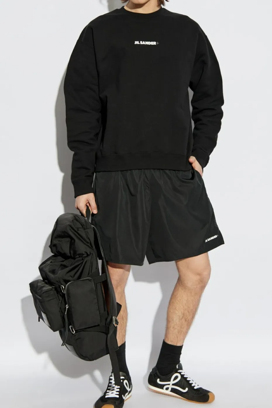 JIL SANDER+ BLACK Sweatshirt with logo