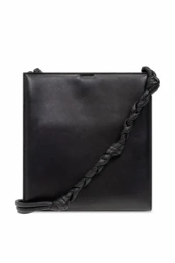 JIL SANDER BLACK ‘Tangle Medium’ shoulder bag