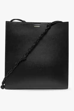 JIL SANDER BLACK ‘Tangle Medium’ shoulder bag