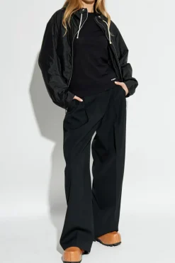 JIL SANDER+ BLACK T-shirt with logo