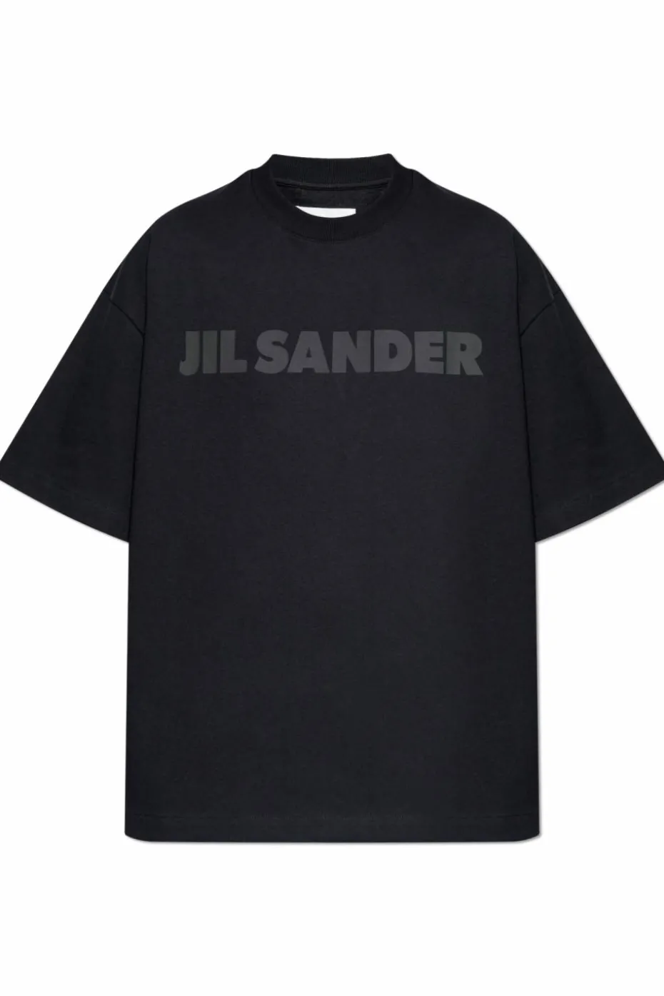 JIL SANDER BLACK T-shirt with logo