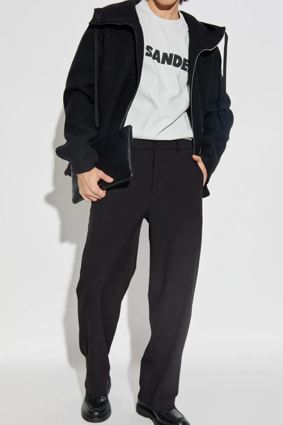 JIL SANDER BLACK Wool jacket