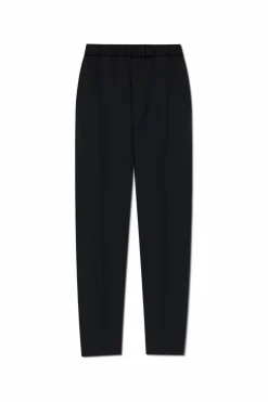 JIL SANDER BLACK Wool pants