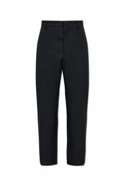 JIL SANDER BLACK Wool pants