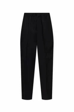 JIL SANDER BLACK Wool pants