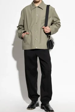 JIL SANDER BLACK Wool pants