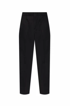 JIL SANDER BLACK Wool pants