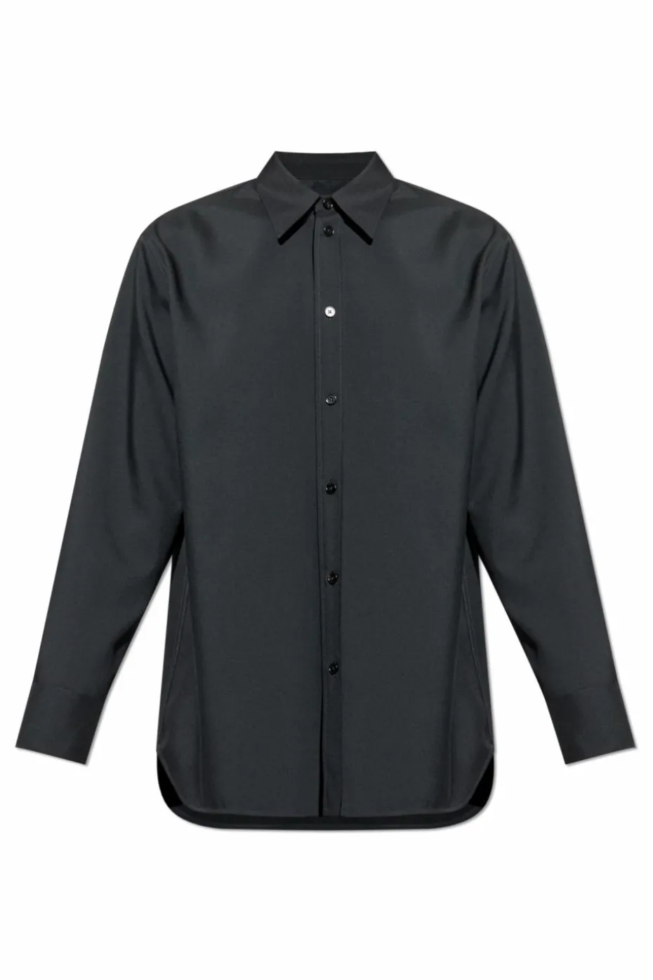 JIL SANDER BLACK Wool shirt