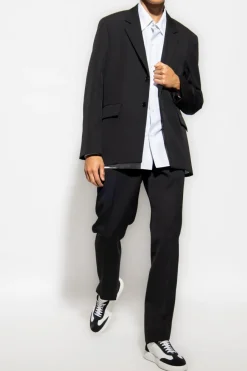 JIL SANDER BLACK Wool suit