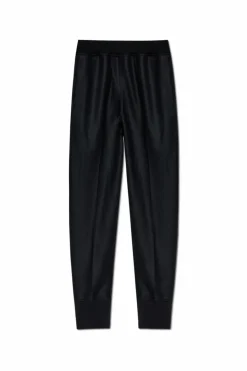 JIL SANDER BLACK Wool trousers