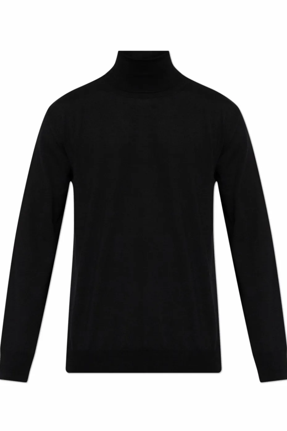JIL SANDER BLACK Wool turtleneck