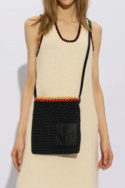 JIL SANDER+ BLACK Woven shoulder bag