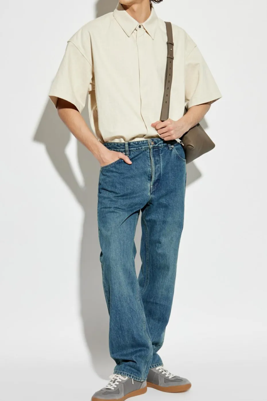 JIL SANDER+ BLUE Jeans with logo