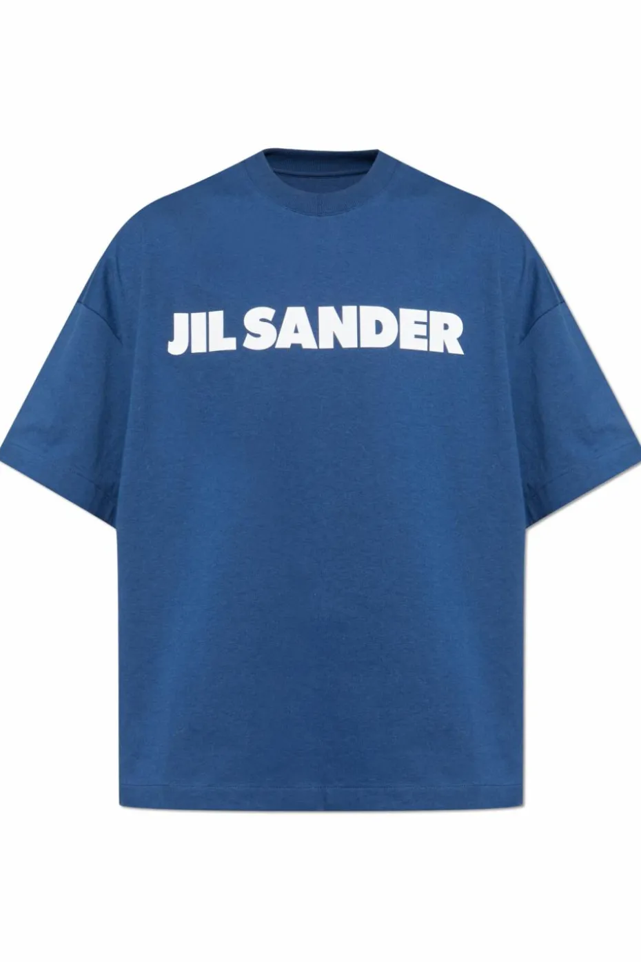 JIL SANDER BLUE T-shirt with logo