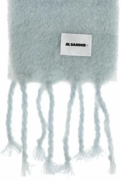 JIL SANDER+ BLUE Wool scarf