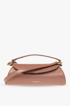 JIL SANDER BROWN āCannolo Miniā shoulder bag