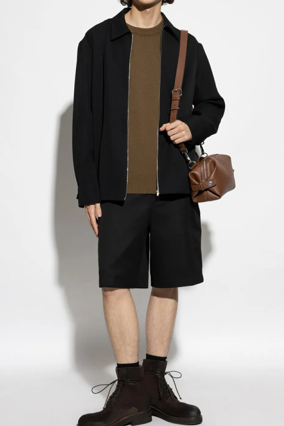 JIL SANDER BROWN Cashmere sweater