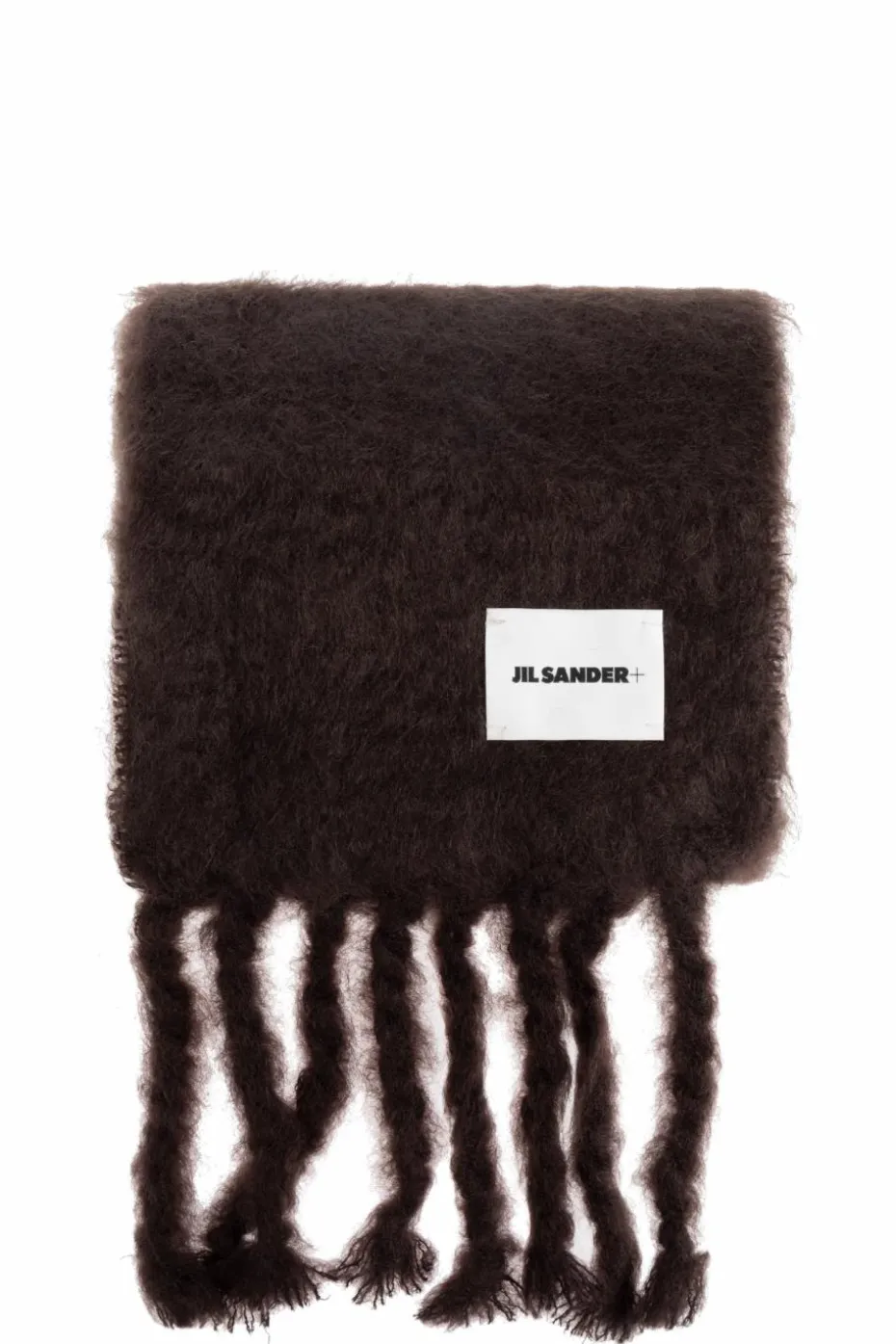 JIL SANDER+ BROWN Mohair scarf