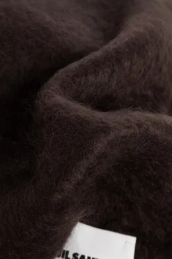 JIL SANDER+ BROWN Mohair scarf