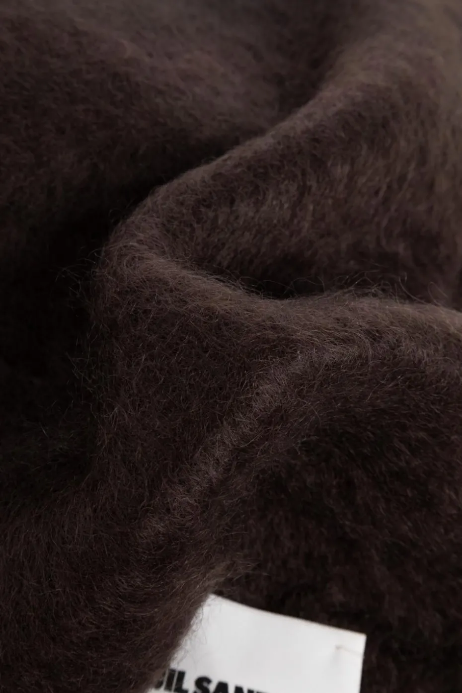 JIL SANDER+ BROWN Mohair scarf