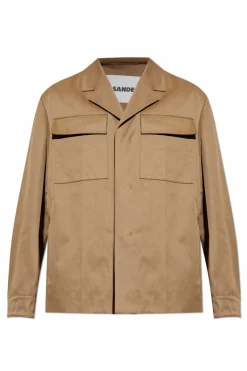 JIL SANDER BROWN Shirt with pockets