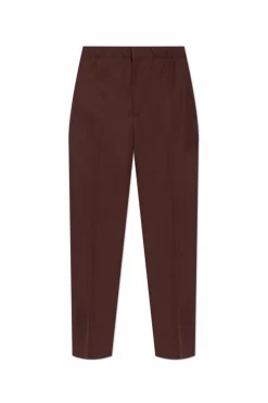 JIL SANDER BROWN Wool pants