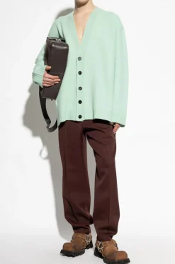 JIL SANDER BROWN Wool pants