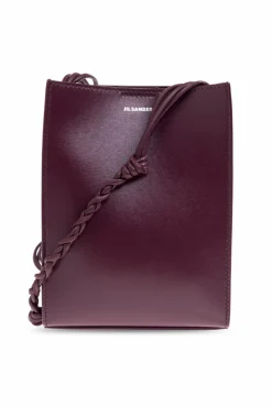 JIL SANDER BURGUNDY Shoulder bag