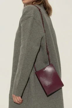 JIL SANDER BURGUNDY Shoulder bag
