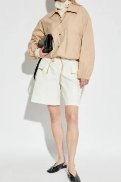 JIL SANDER+ cream Cargo shorts