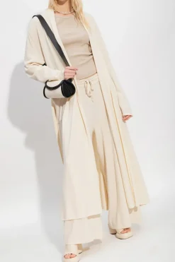 JIL SANDER+ cream Cashmere trousers