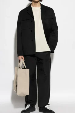 JIL SANDER cream Cashmere sweater
