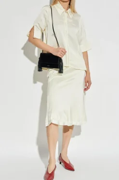 JIL SANDER cream Short sleeve shirt