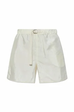 JIL SANDER+ cream Shorts with silk finish