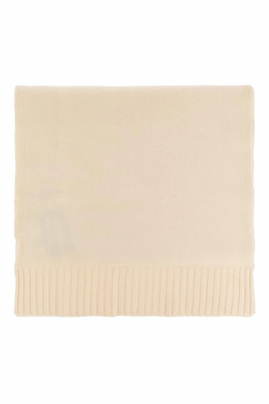 JIL SANDER cream Wool scarf