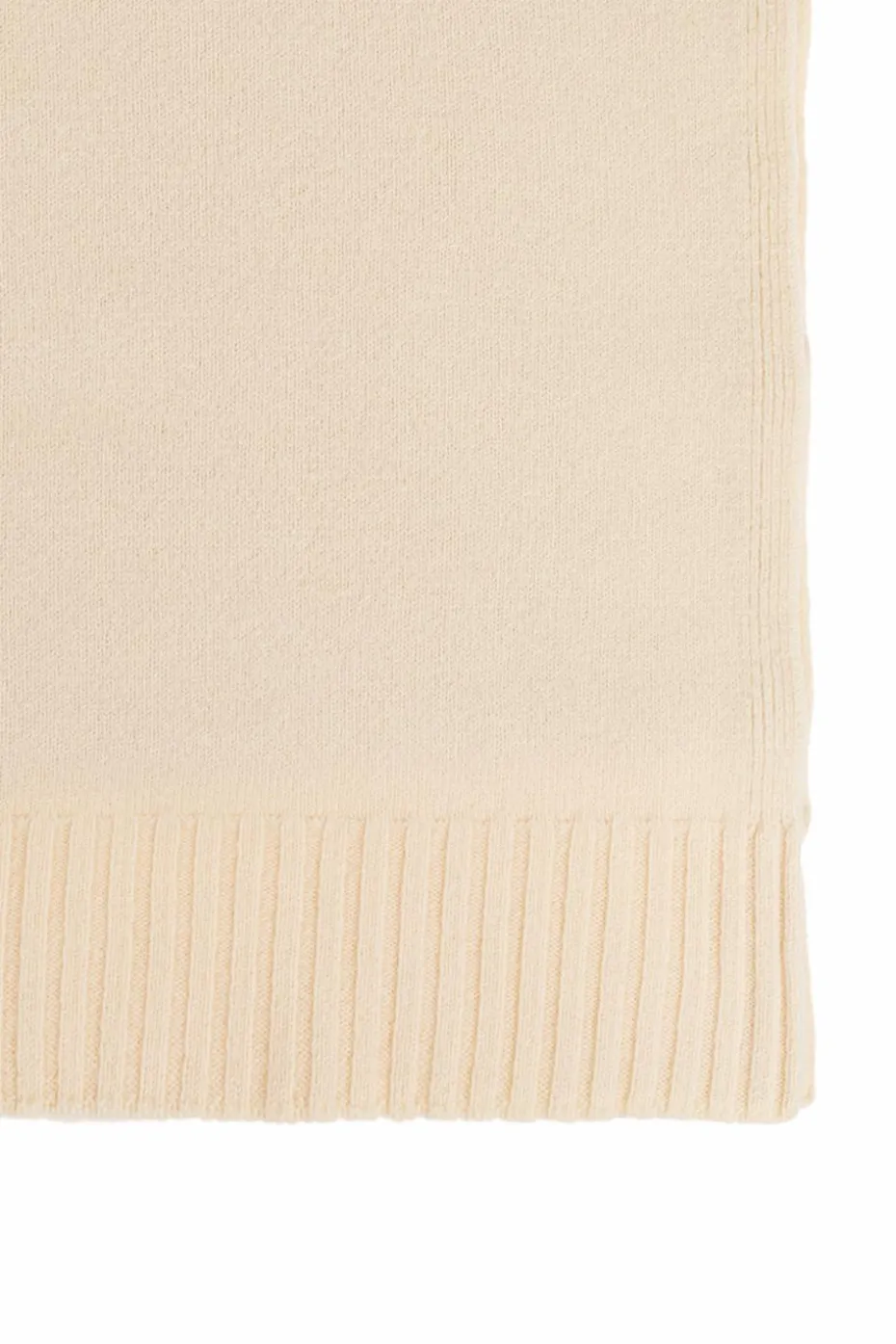 JIL SANDER cream Wool scarf