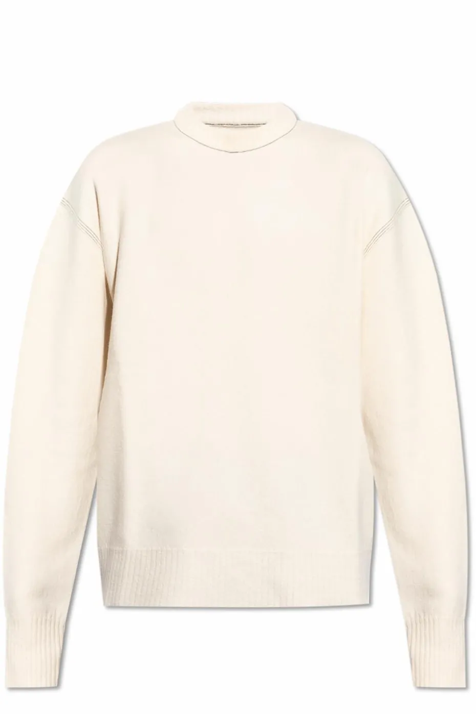 JIL SANDER cream Wool sweater