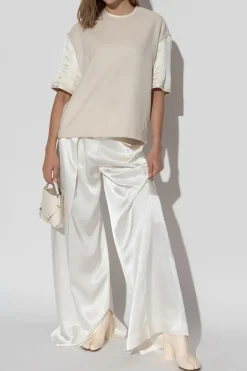 JIL SANDER+ cream Wool top