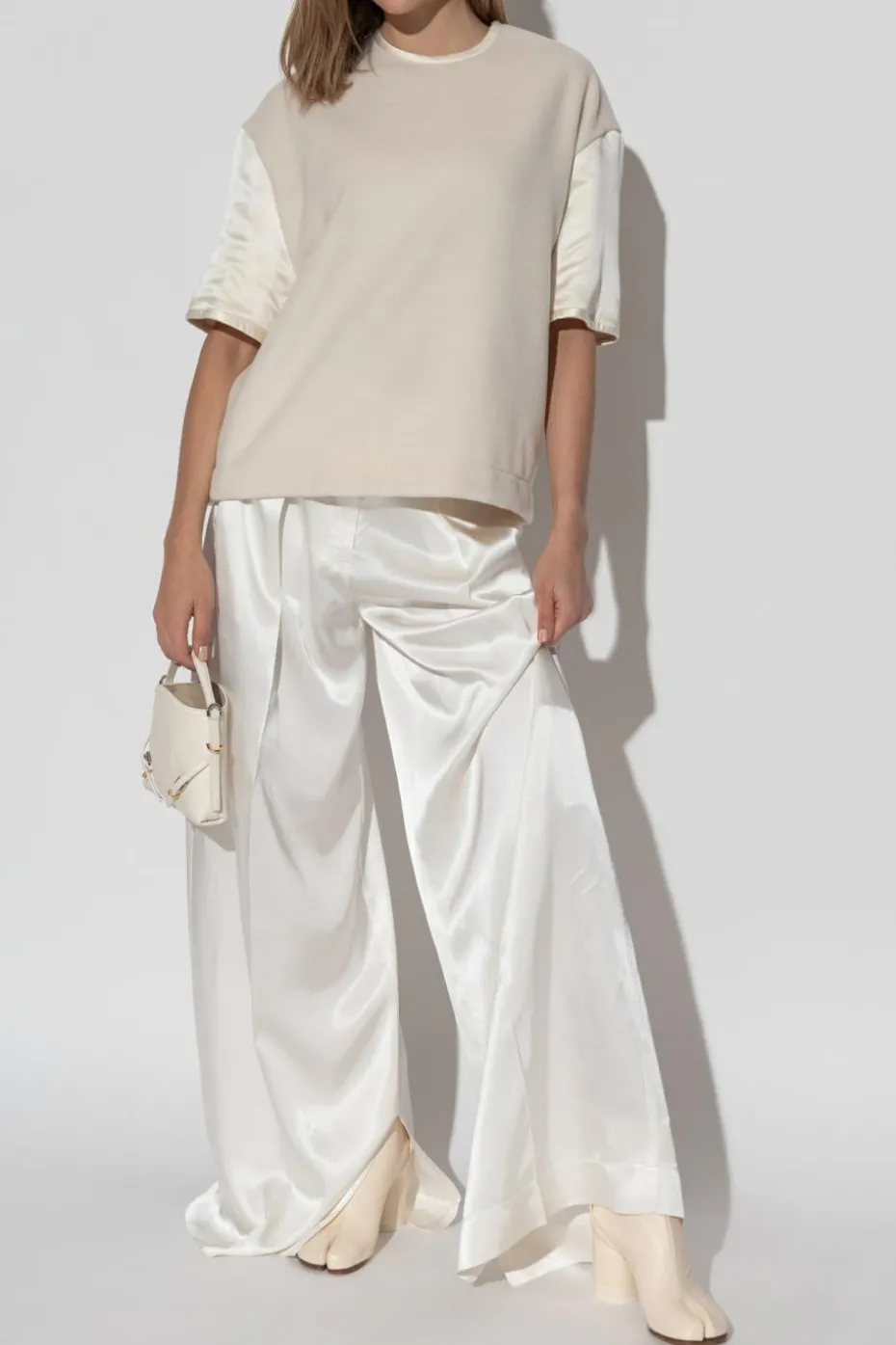 JIL SANDER+ cream Wool top
