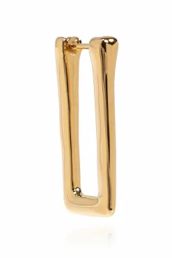 JIL SANDER GOLD Brass Earrings