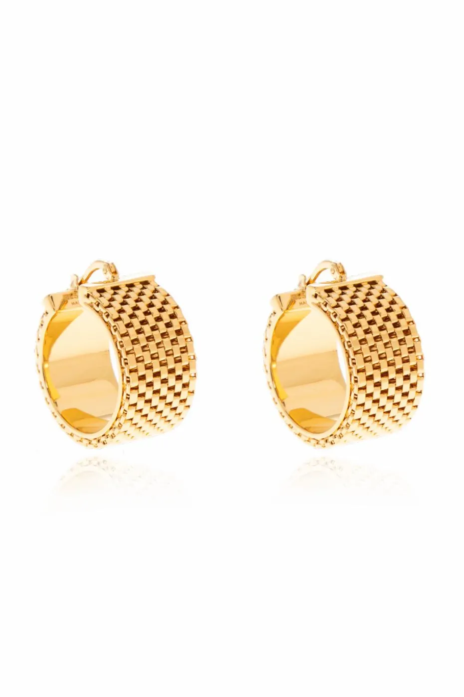 JIL SANDER GOLD Brass earrings