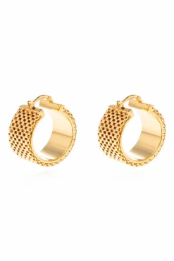 JIL SANDER GOLD Brass earrings