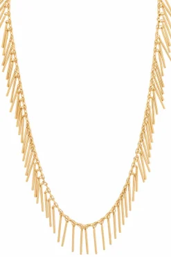 JIL SANDER GOLD Brass necklace