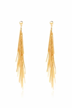 JIL SANDER GOLD Earrings with pendants
