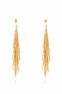 JIL SANDER GOLD Earrings with pendants