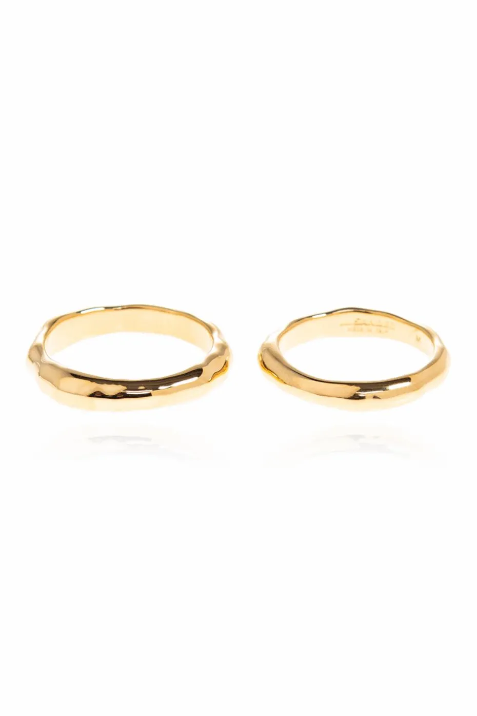 JIL SANDER GOLD Set of four rings